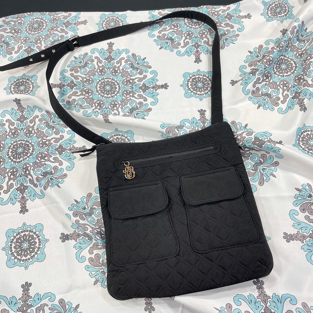 Vera Bradley Black Cloth Shoulder Bag